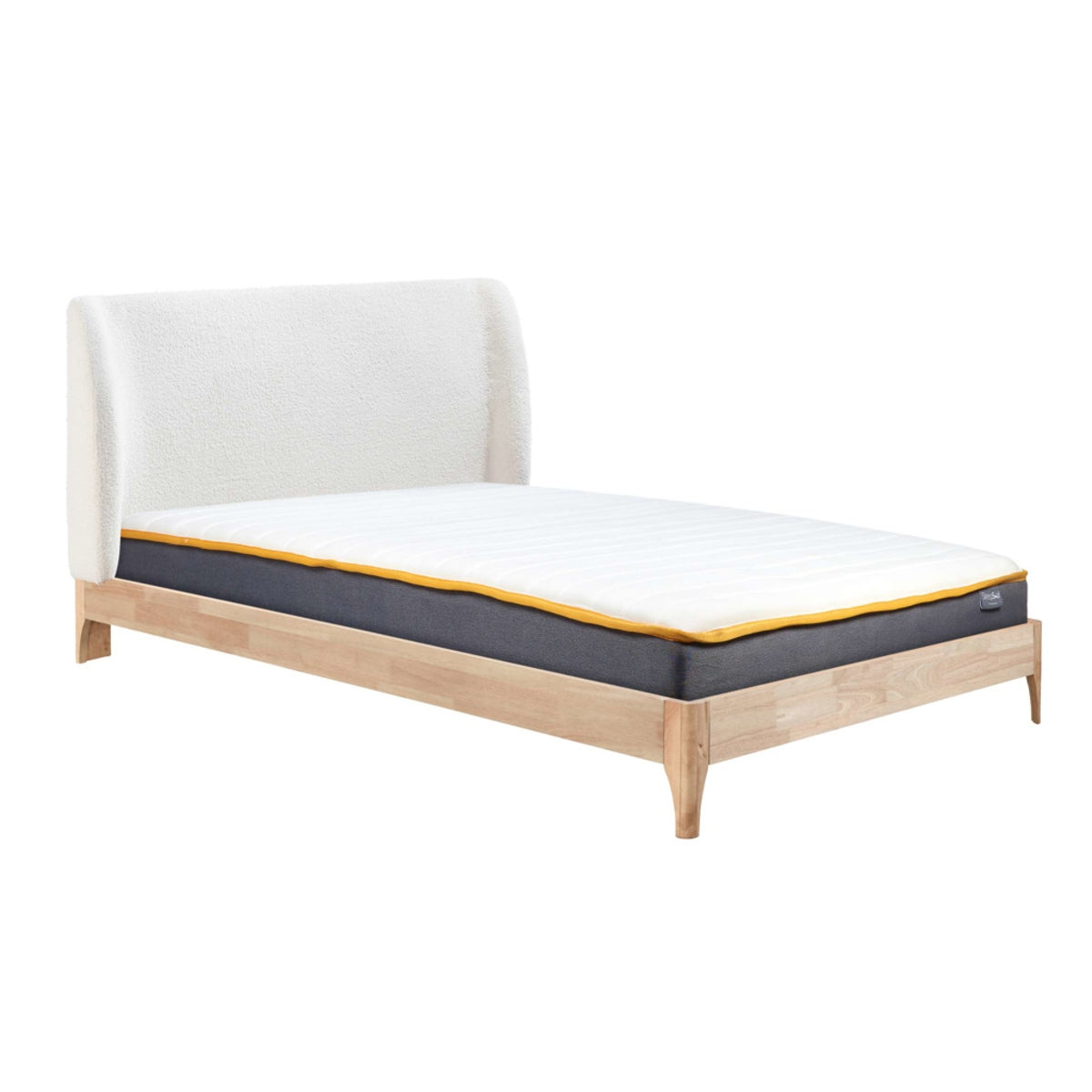 2026 Halfden Fabric Bed - White