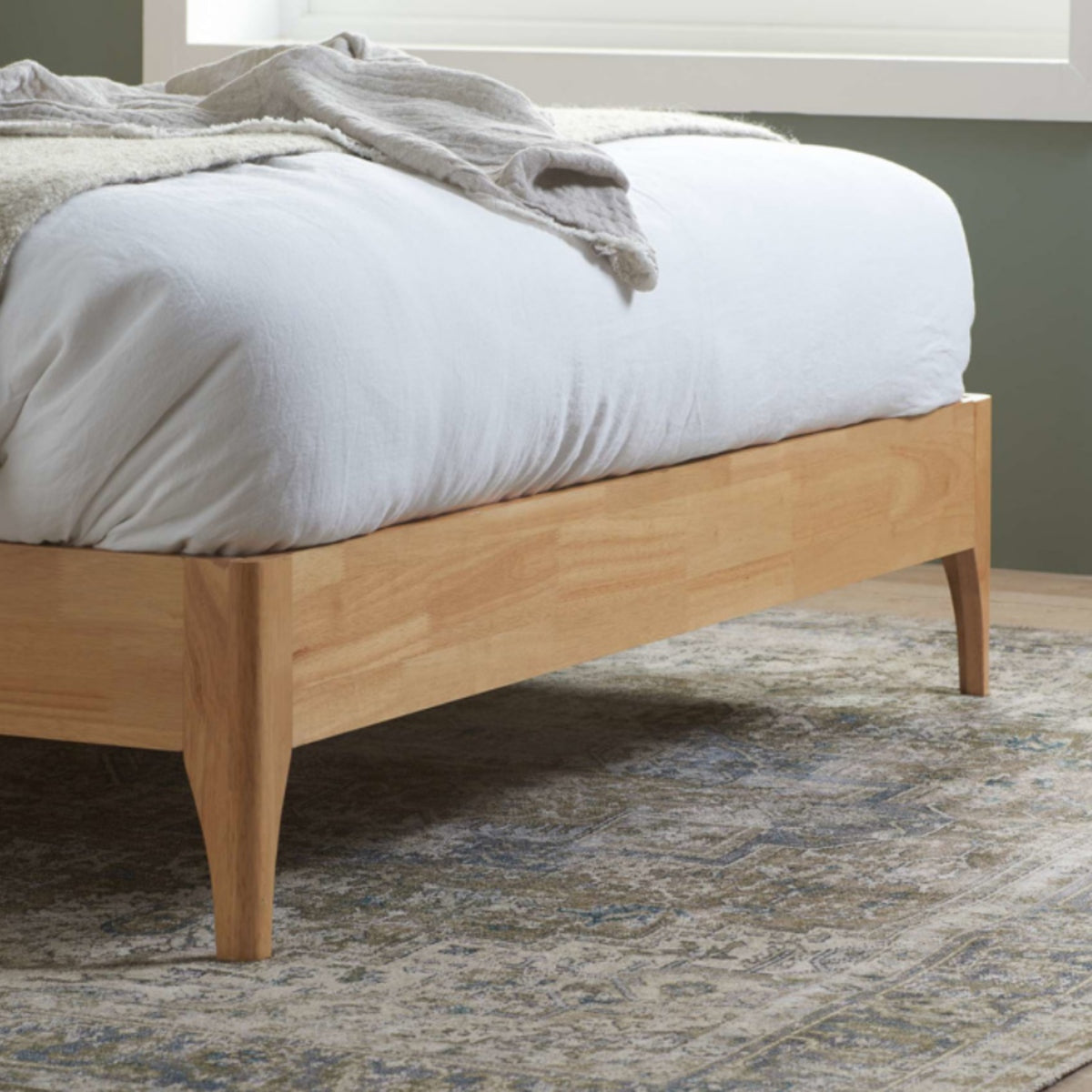 2026 Halfden Fabric Bed - White