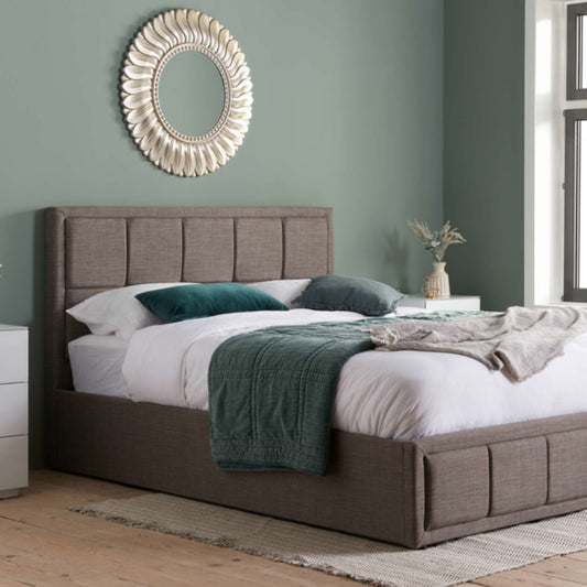 2026 Hannover Fabric Ottoman Bed - Grey