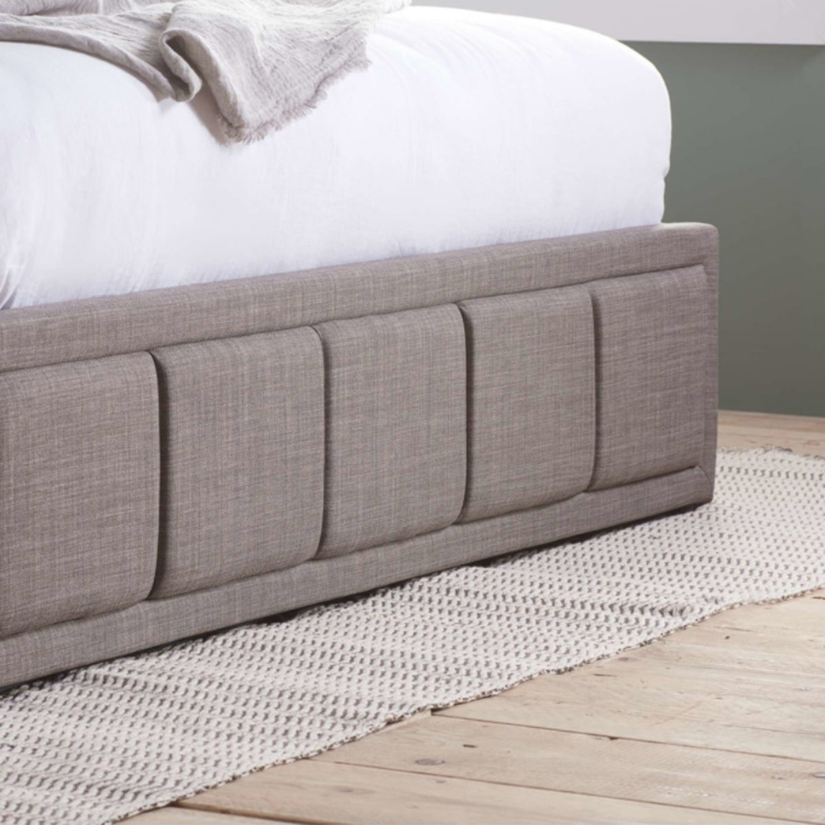 2026 Hannover Fabric Ottoman Bed - Grey