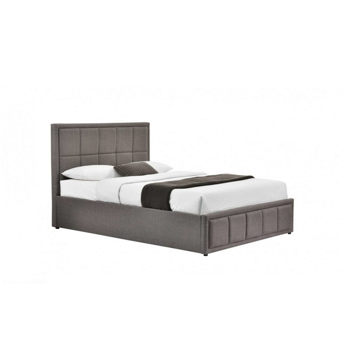 2026 Hannover Fabric Ottoman Bed - Grey