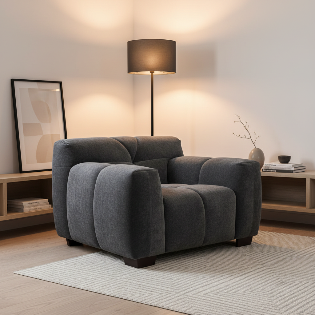 2026 Miami Chair - Steel Velvet - Nimbus Beds