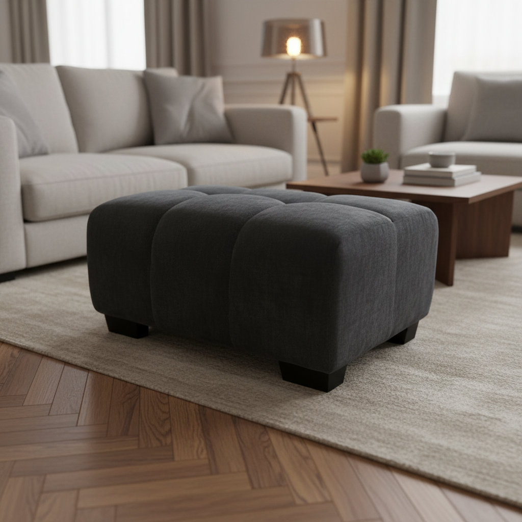 2026 Miami Stool - Steel Velvet - Nimbus Beds