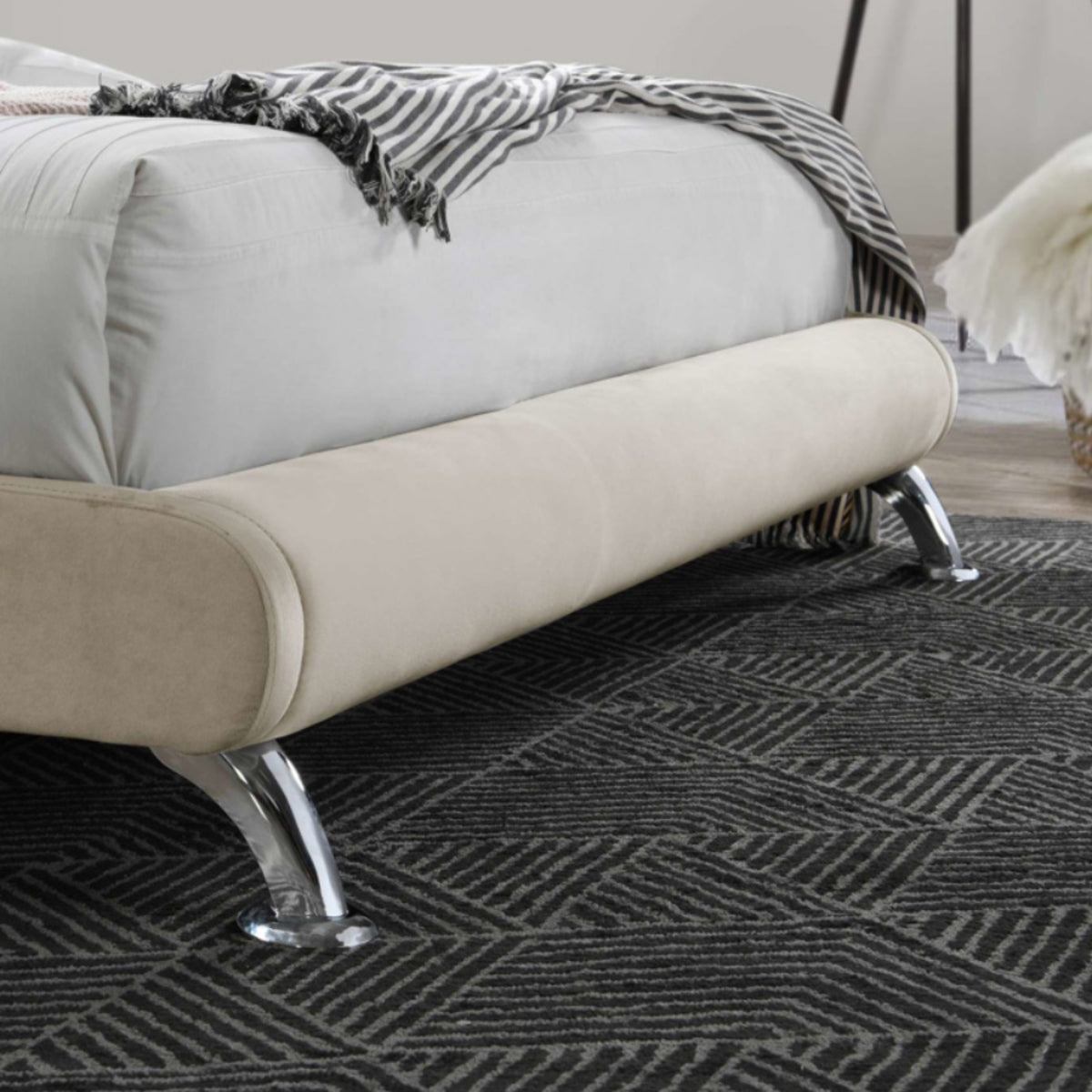 2026 Hemlock Fabric Bed - Warm Stone
