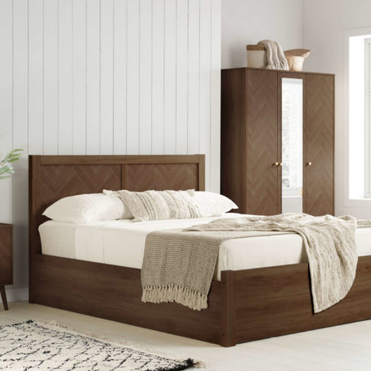 2026 Herringford Ottoman Bed - Walnut