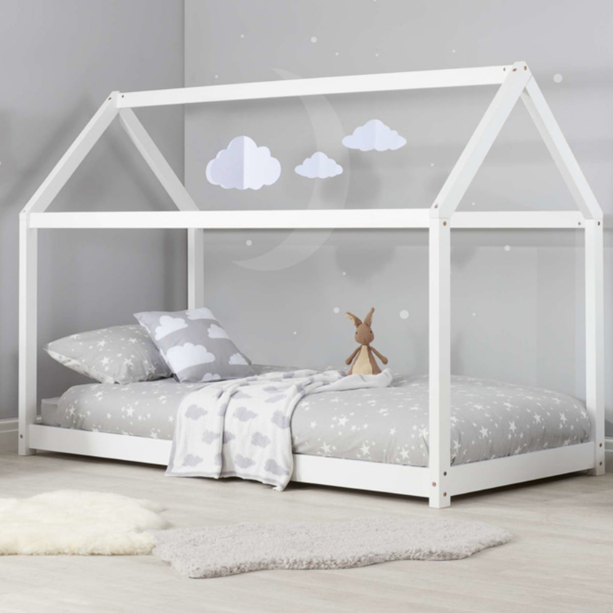 2026 House Bed - White