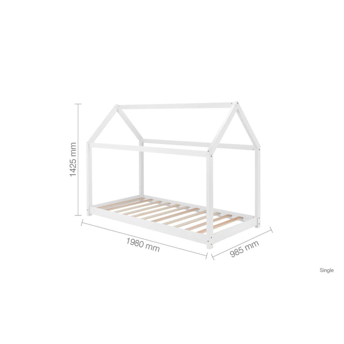 2026 House Bed - White