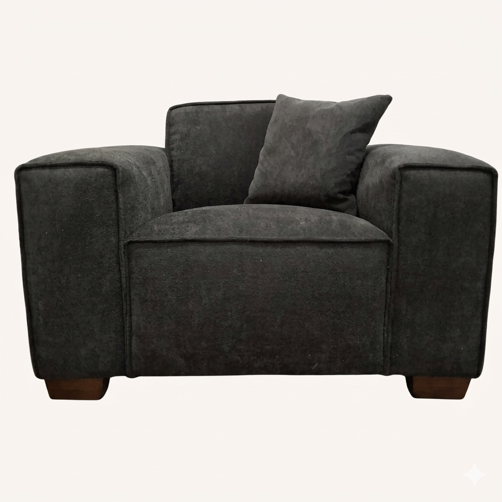 2026 Dunkeld Chair - Midnight Boucle - Nimbus Beds