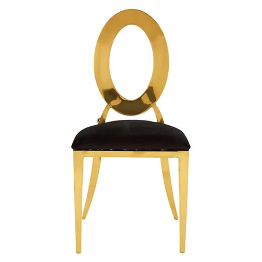 2026 Jasmine Dining Chair in Black Velvet