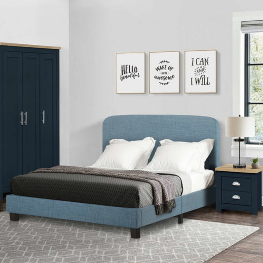 2026 Jacob Fabric Bed - French Blue