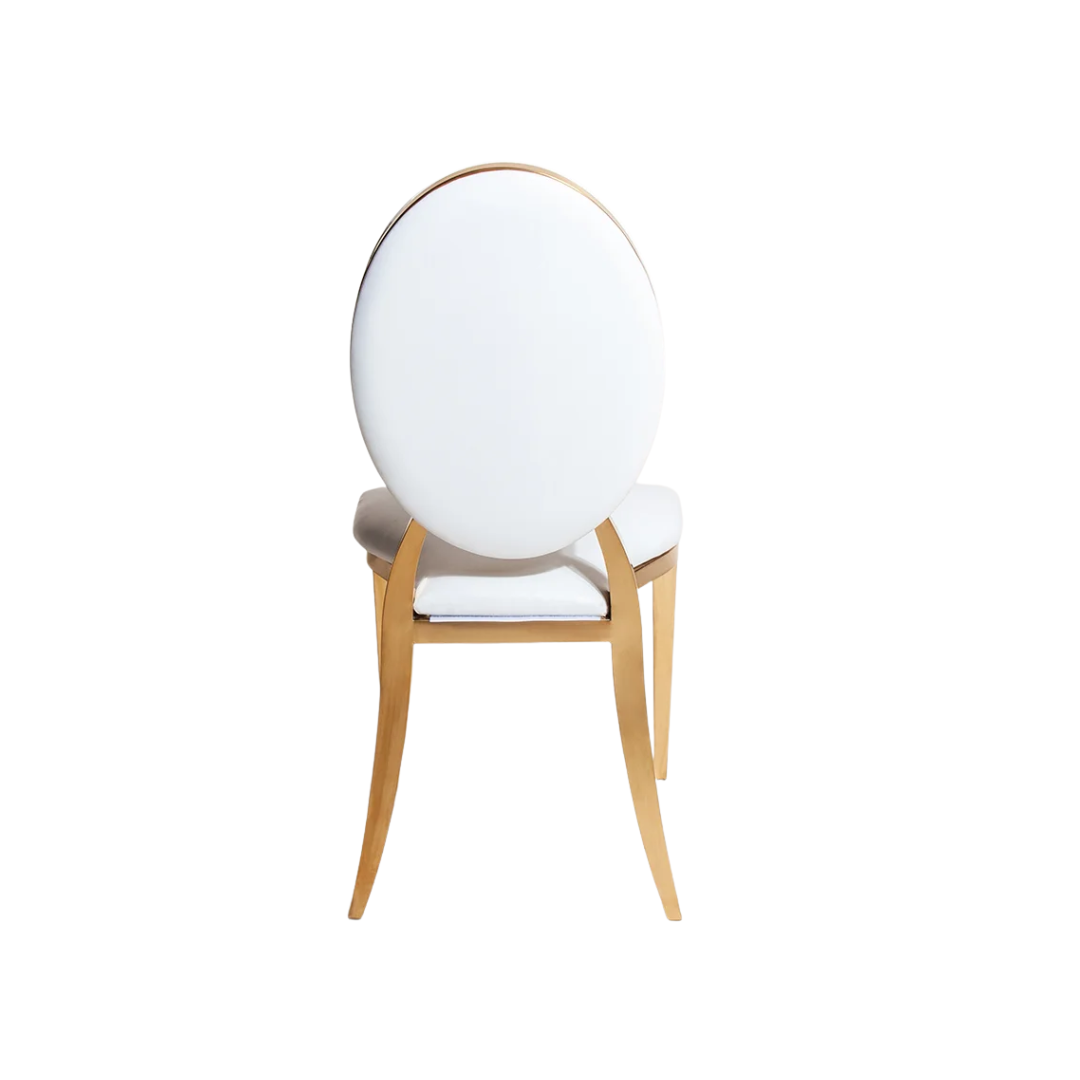 2026 Jasmine Dining Chair in White PU Leather