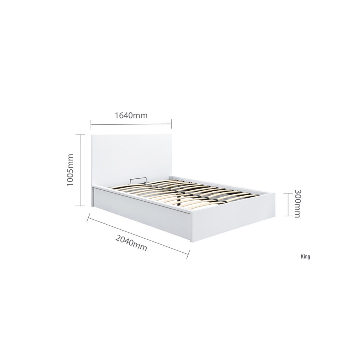 2026 Oslo Ottoman Bed - White