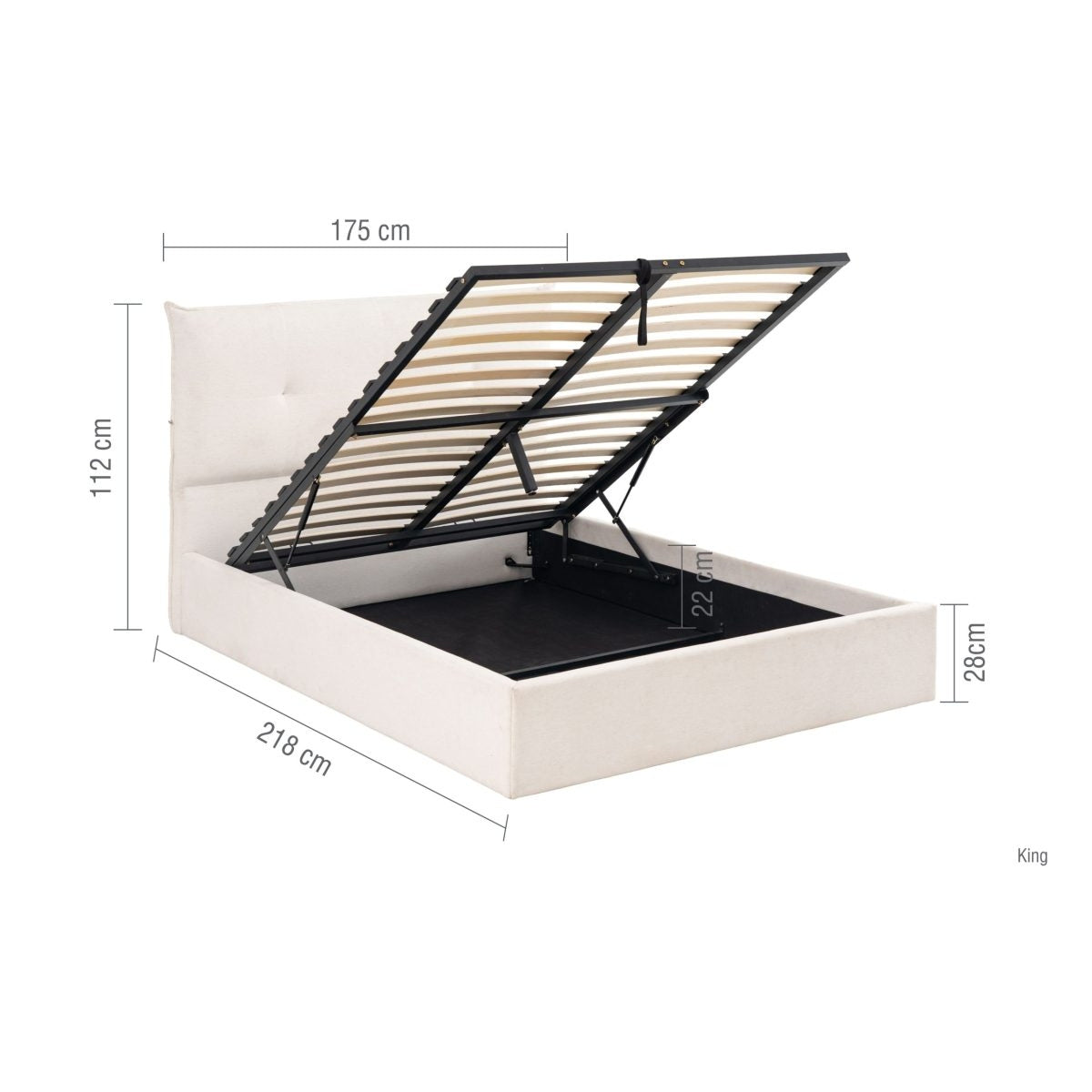 2026 Haven Ottoman Bed - White