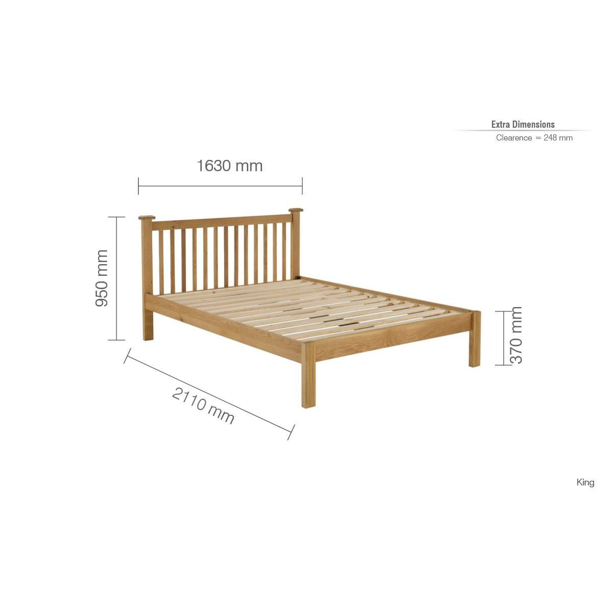 2026 Woburn Bed - Oak/Oak Veneers