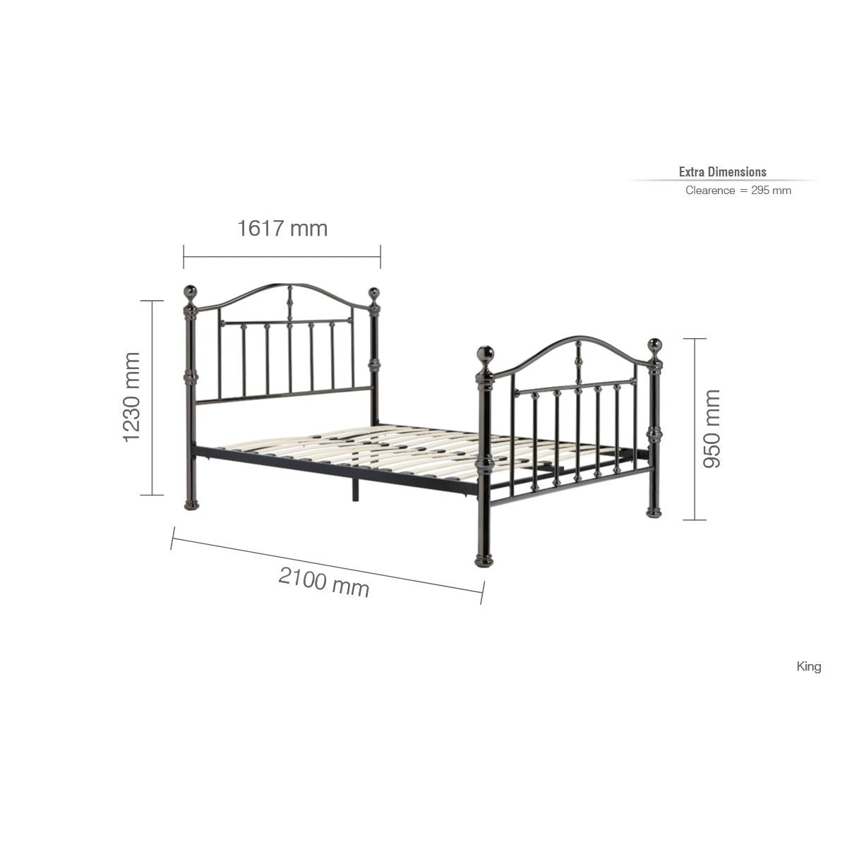 2026 Victoria Bed - Black Nickel