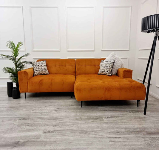 2026 Oakley 2 Piece Sofa - Burnt Orange - Nimbus Beds
