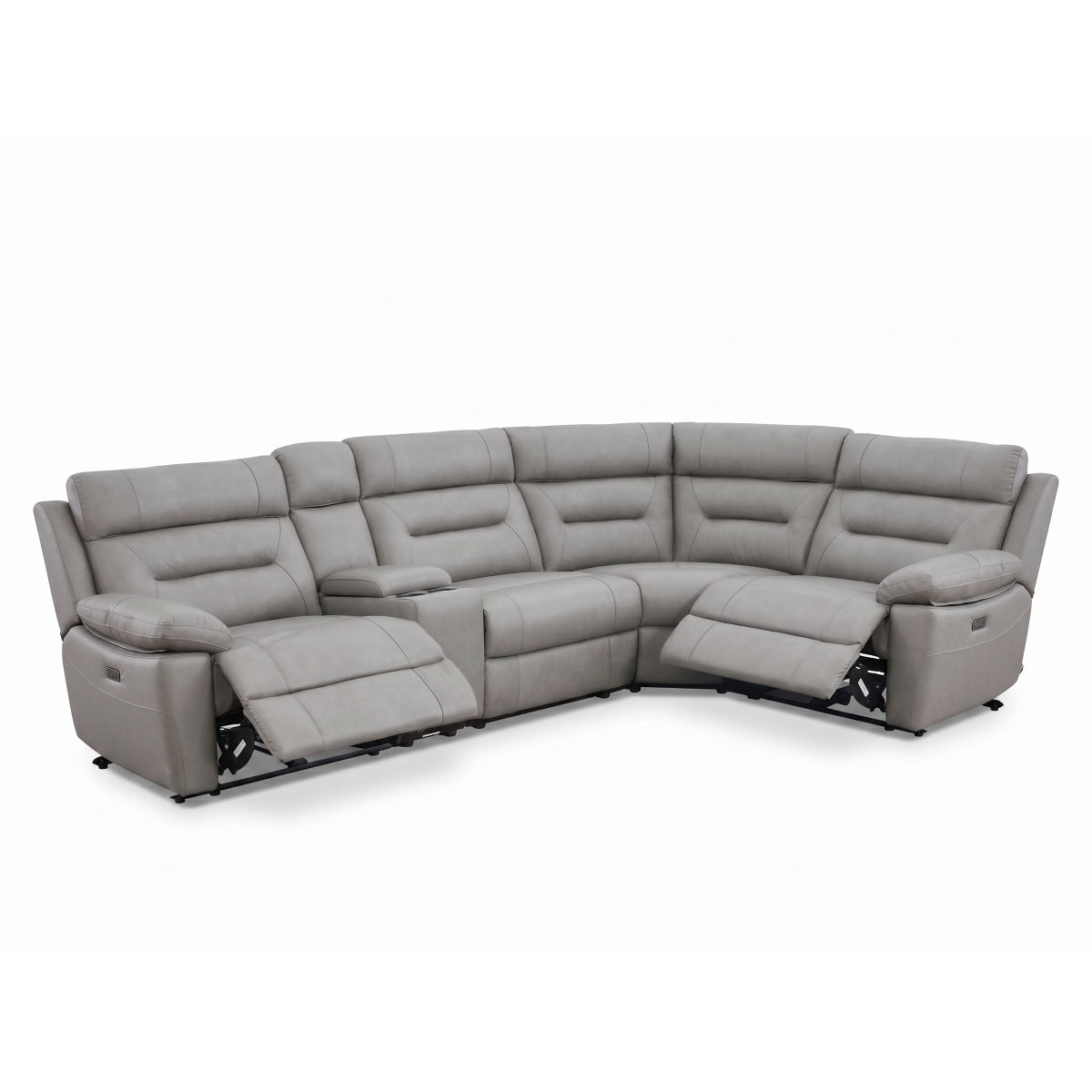 Leni Corner, 3 Seater, 2 Seater & Chair Sofa In Pisa Grey
