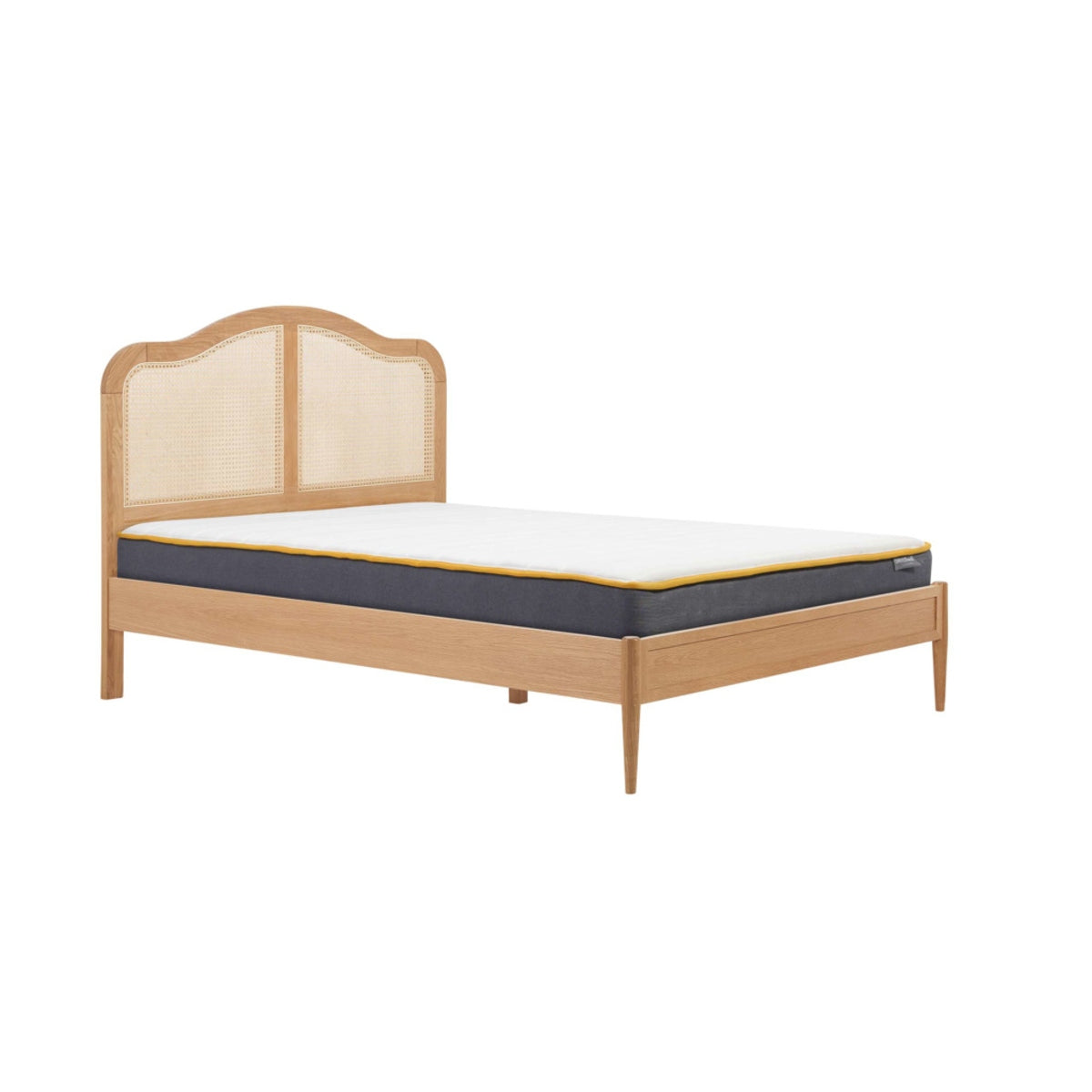 2026 Leonie Rattan Bed - Oak