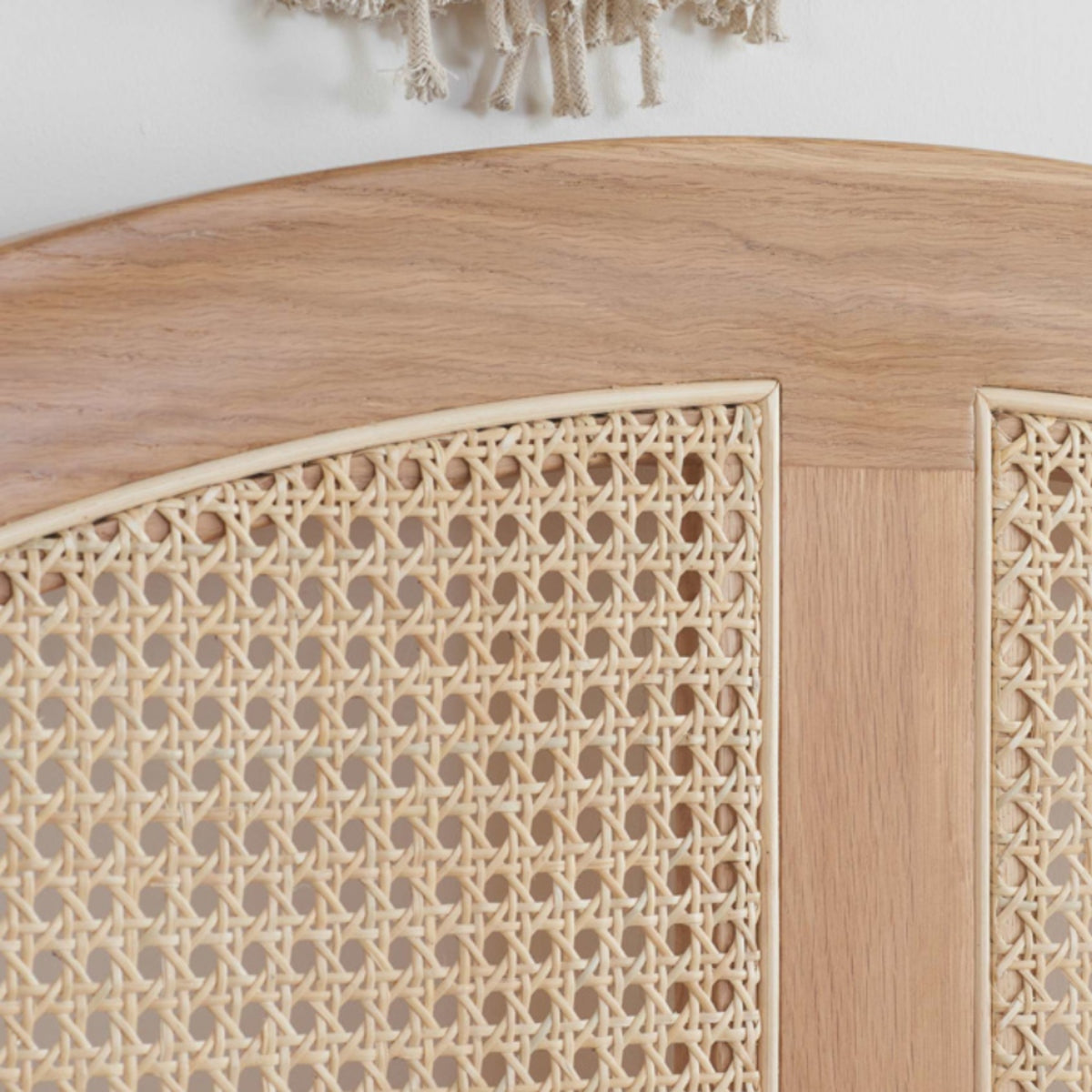 2026 Leonie Rattan Bed - Oak