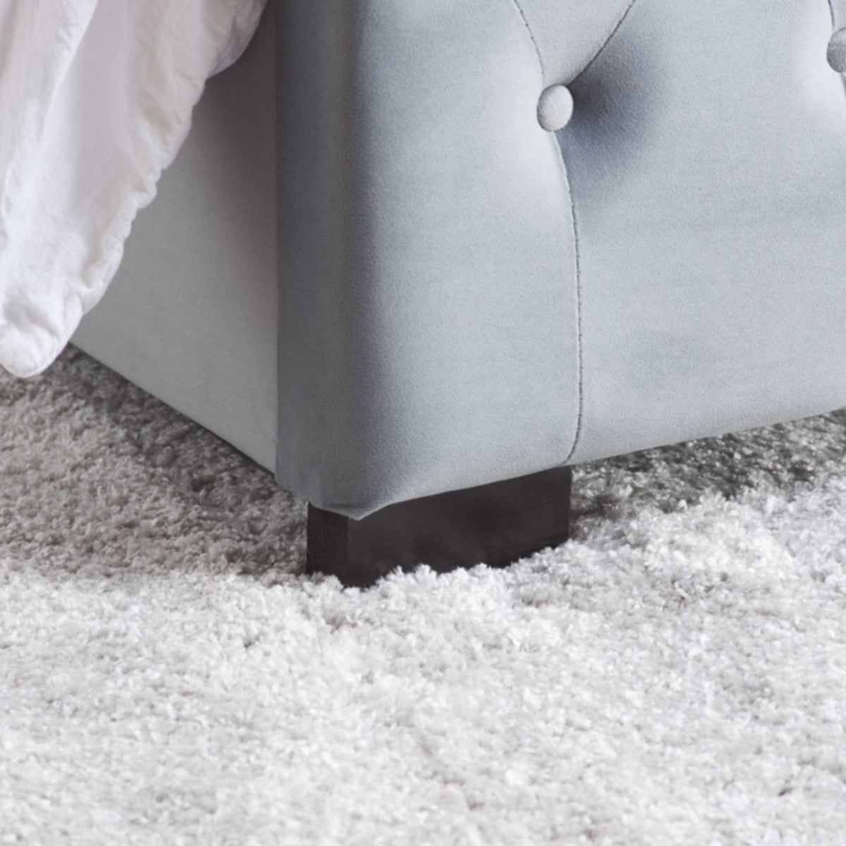 2026 Marquis Fabric Bed - Grey Velvet
