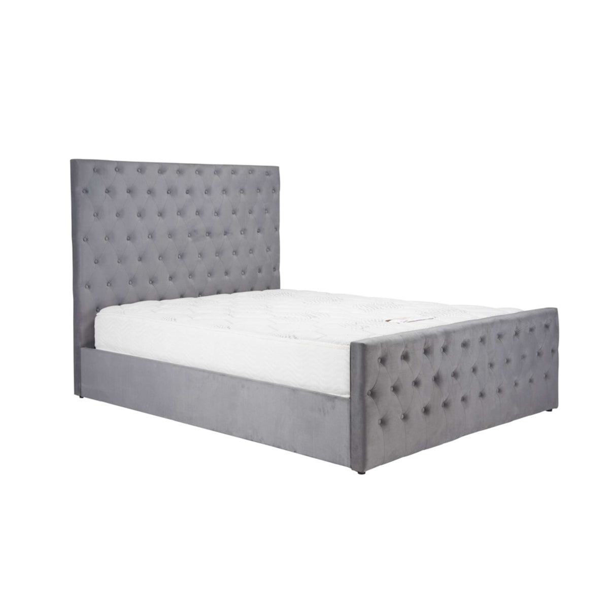 2026 Marquis Fabric Ottoman Bed - Grey Velvet