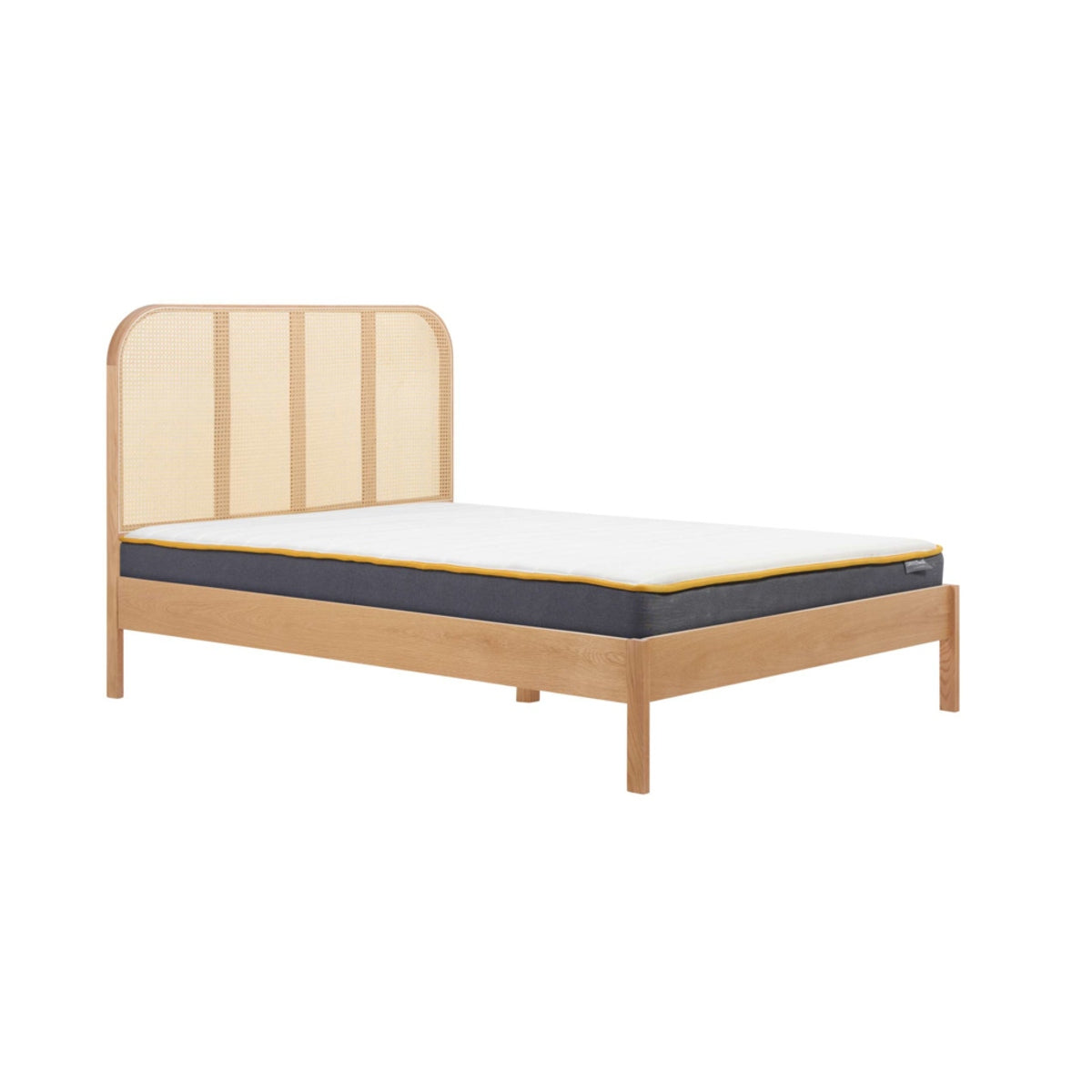 2026 Margot Rattan Bed - Oak