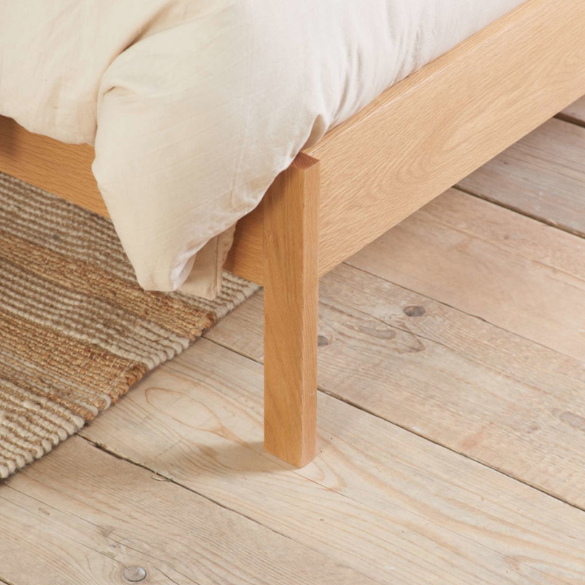 2026 Margot Rattan Bed - Oak
