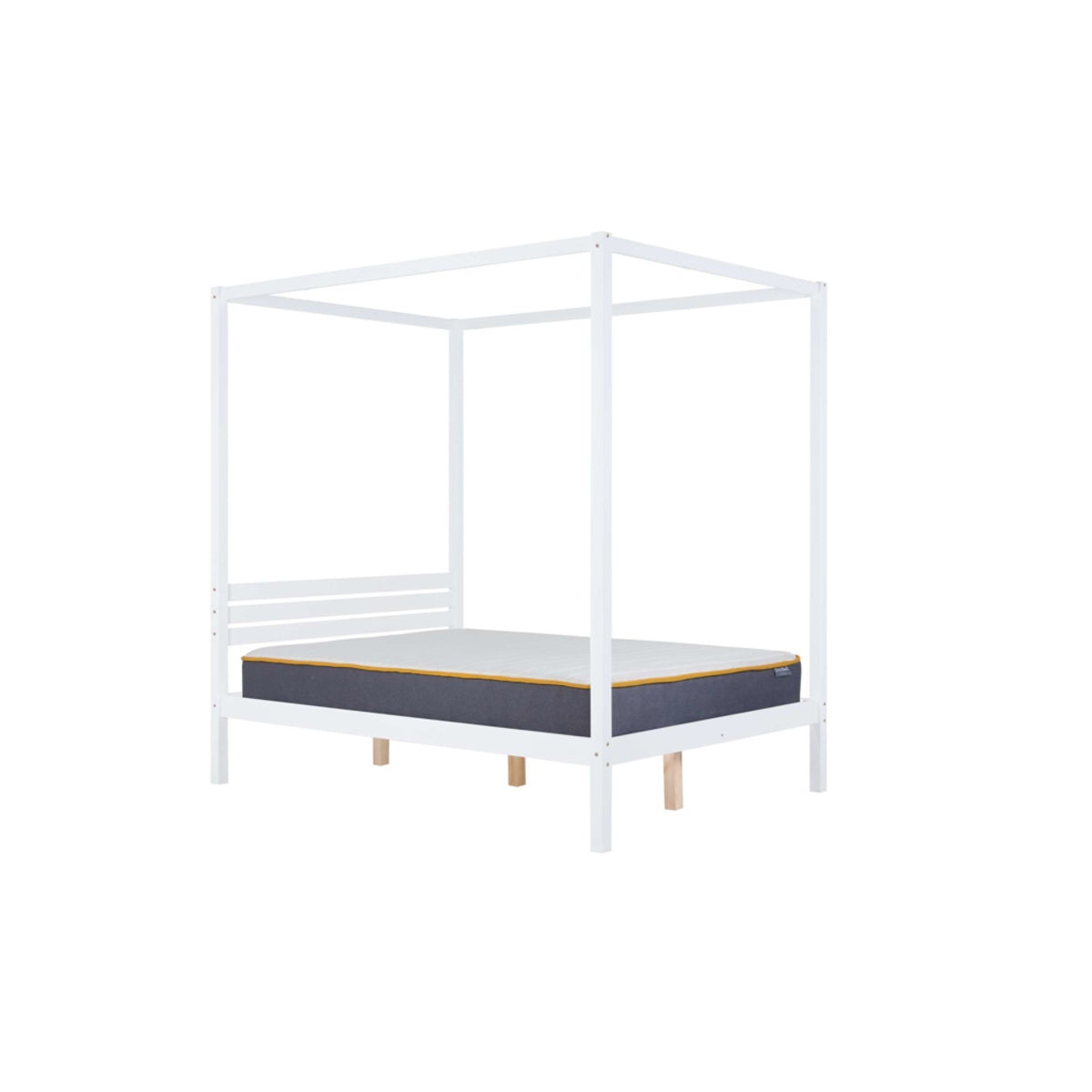 2026 Mercia Four Poster Bed - White