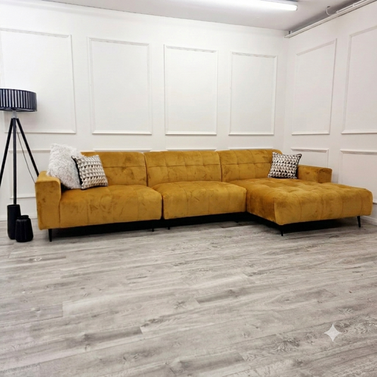 2026 Oakley 3 Piece Sofa - Mustard - Nimbus Beds