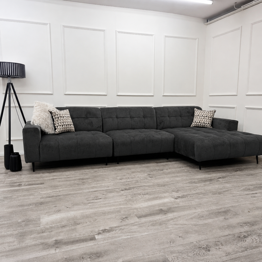 2026 Oakley 3 Piece Sofa -  Steel Grey - Nimbus Beds