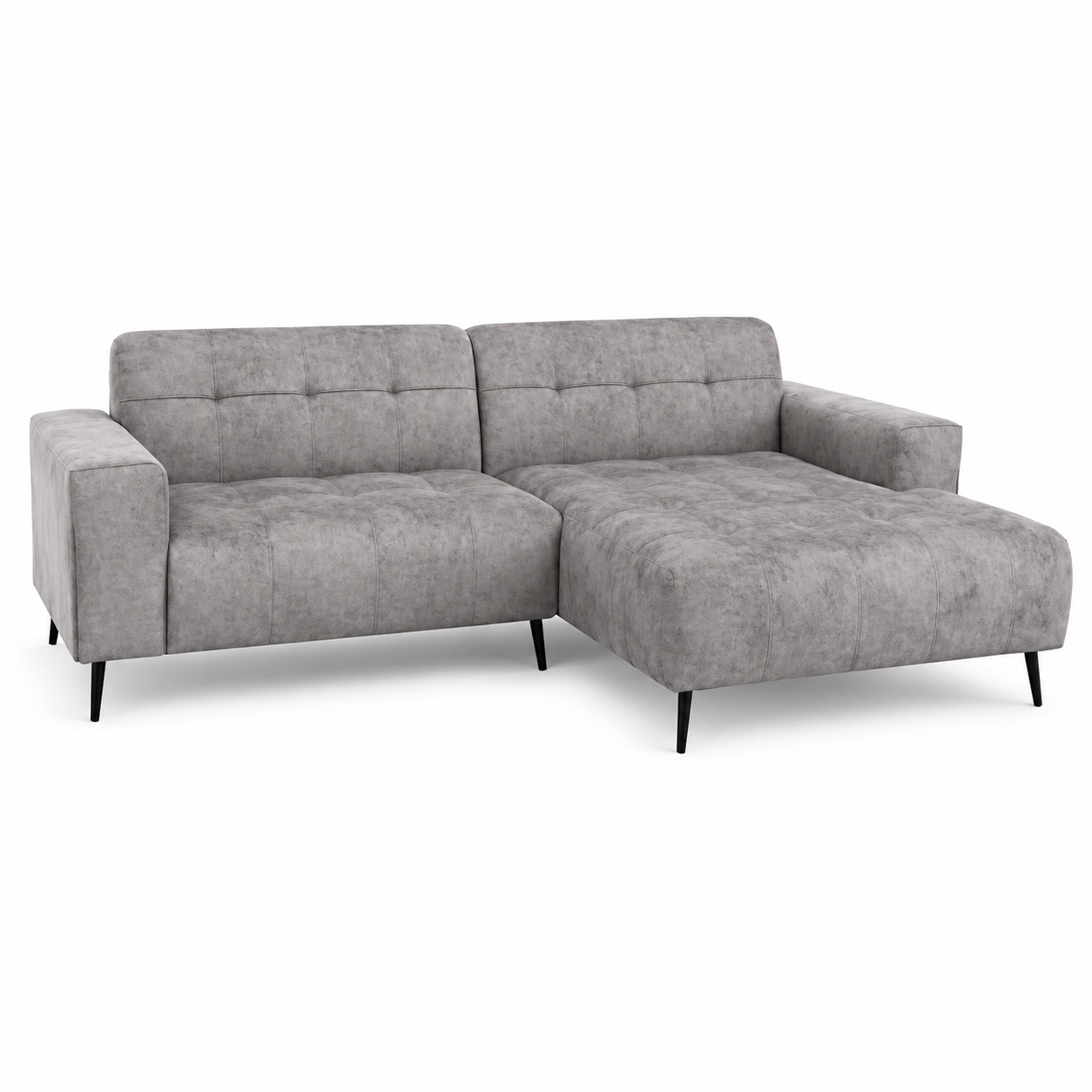 2026 Oakley 2 Piece Sofa -  Silver Grey - Nimbus Beds