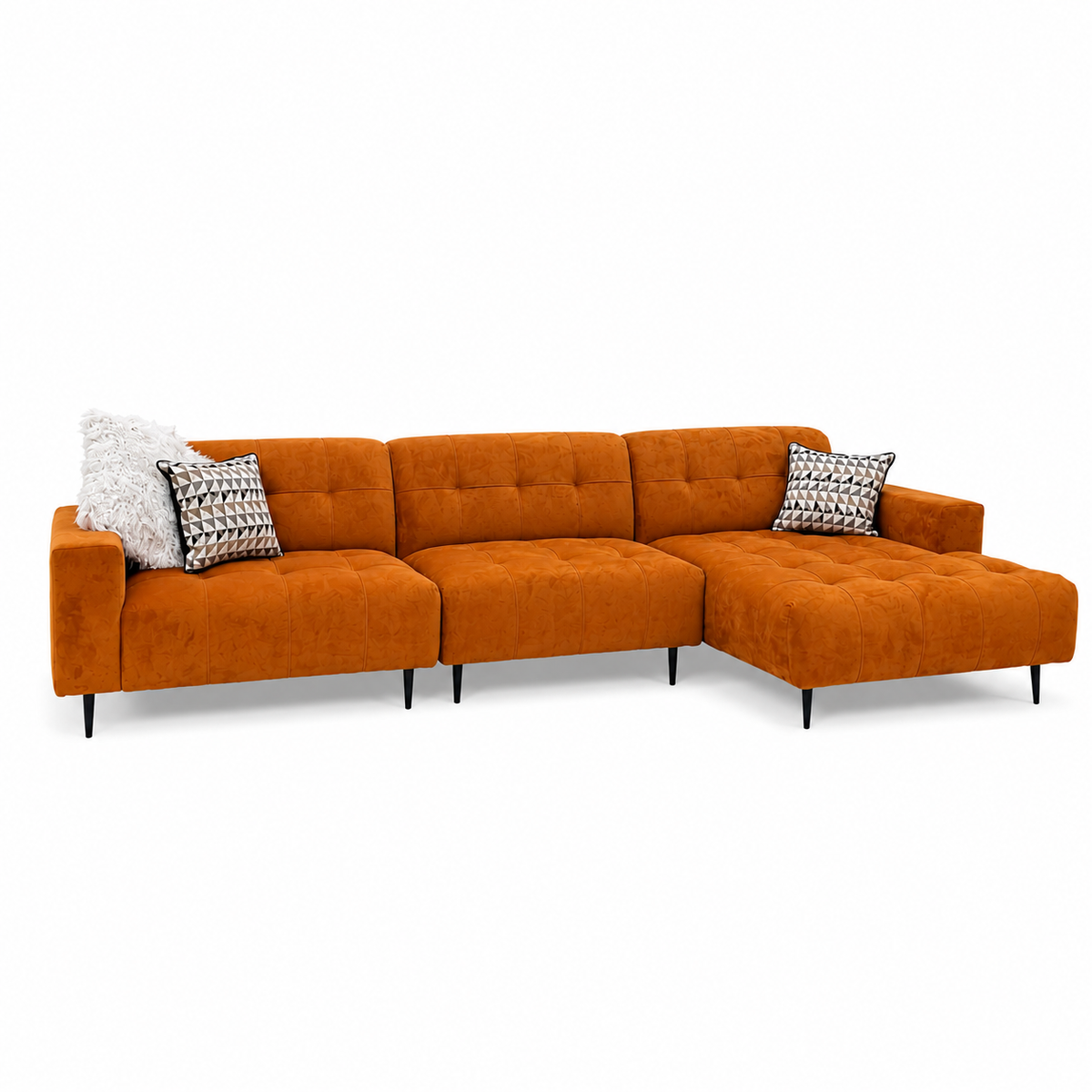 2026 Oakley 3 Piece Sofa - Burnt Orange - Nimbus Beds