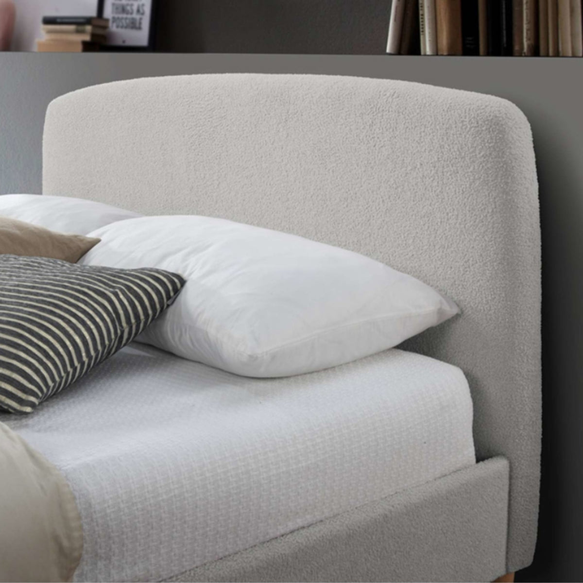 2026 Otley Fabric Bed - Dove Grey