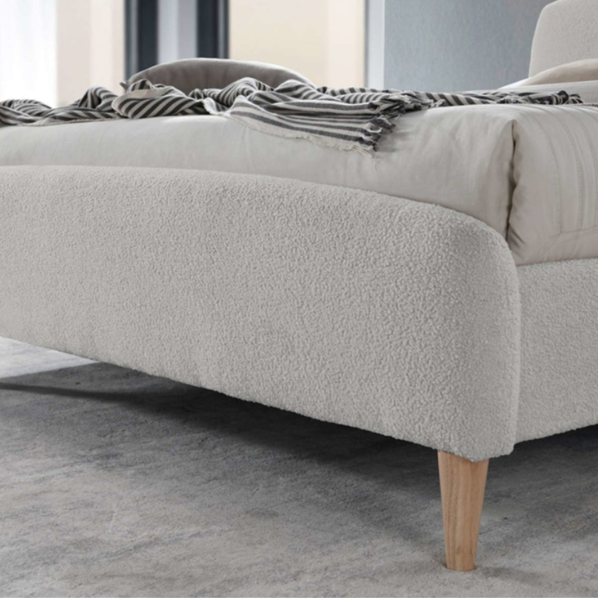 2026 Otley Fabric Bed - Dove Grey