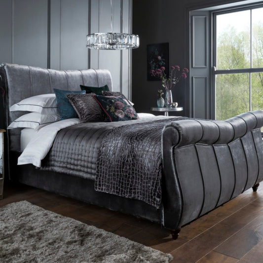 2026 Lancaster Fabric Bed Frame in Black
