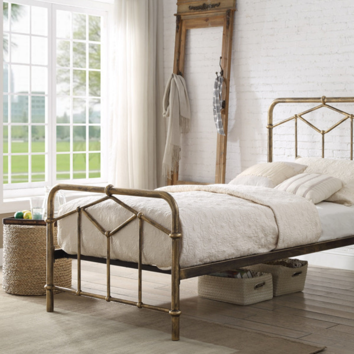 2026 Armagh Metal Bed Frame in Antique Bronze