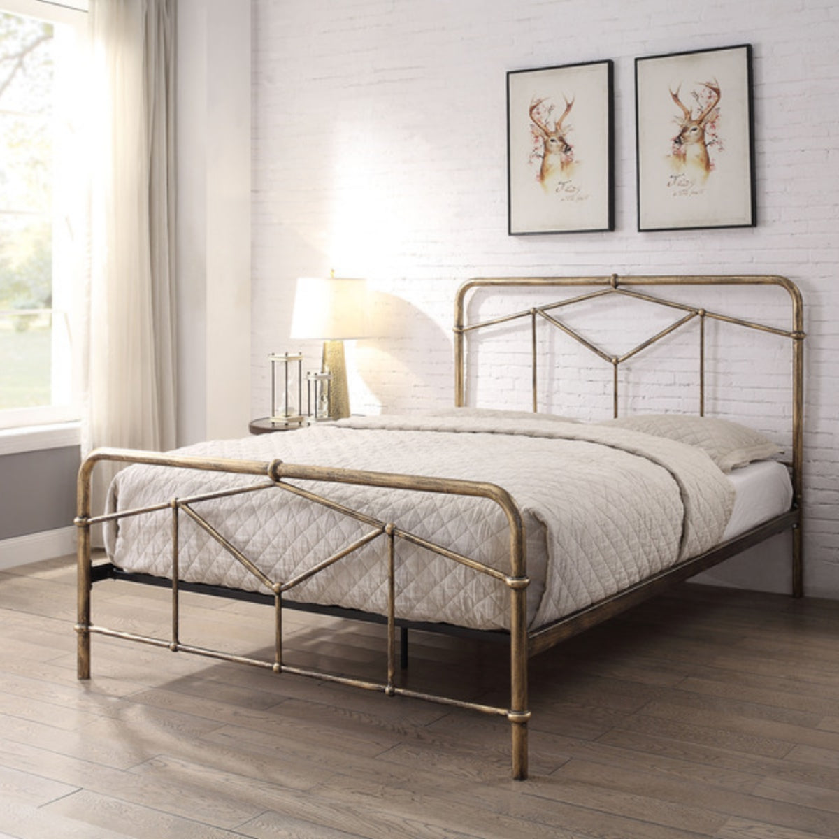 2026 Armagh Metal Bed Frame in Antique Bronze