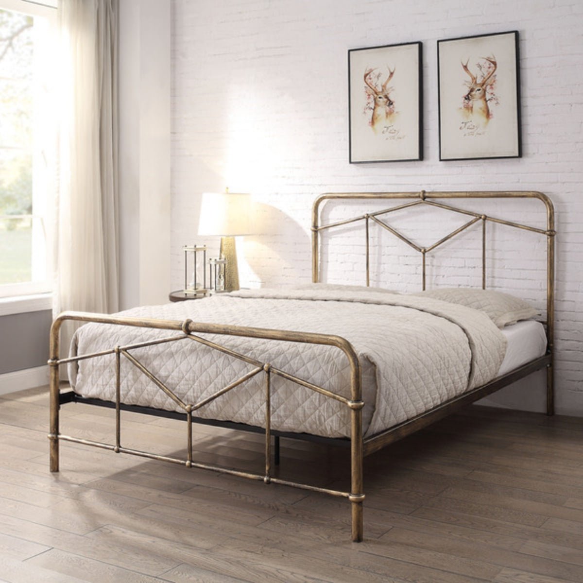 2026 Armagh Metal Bed Frame in Antique Bronze