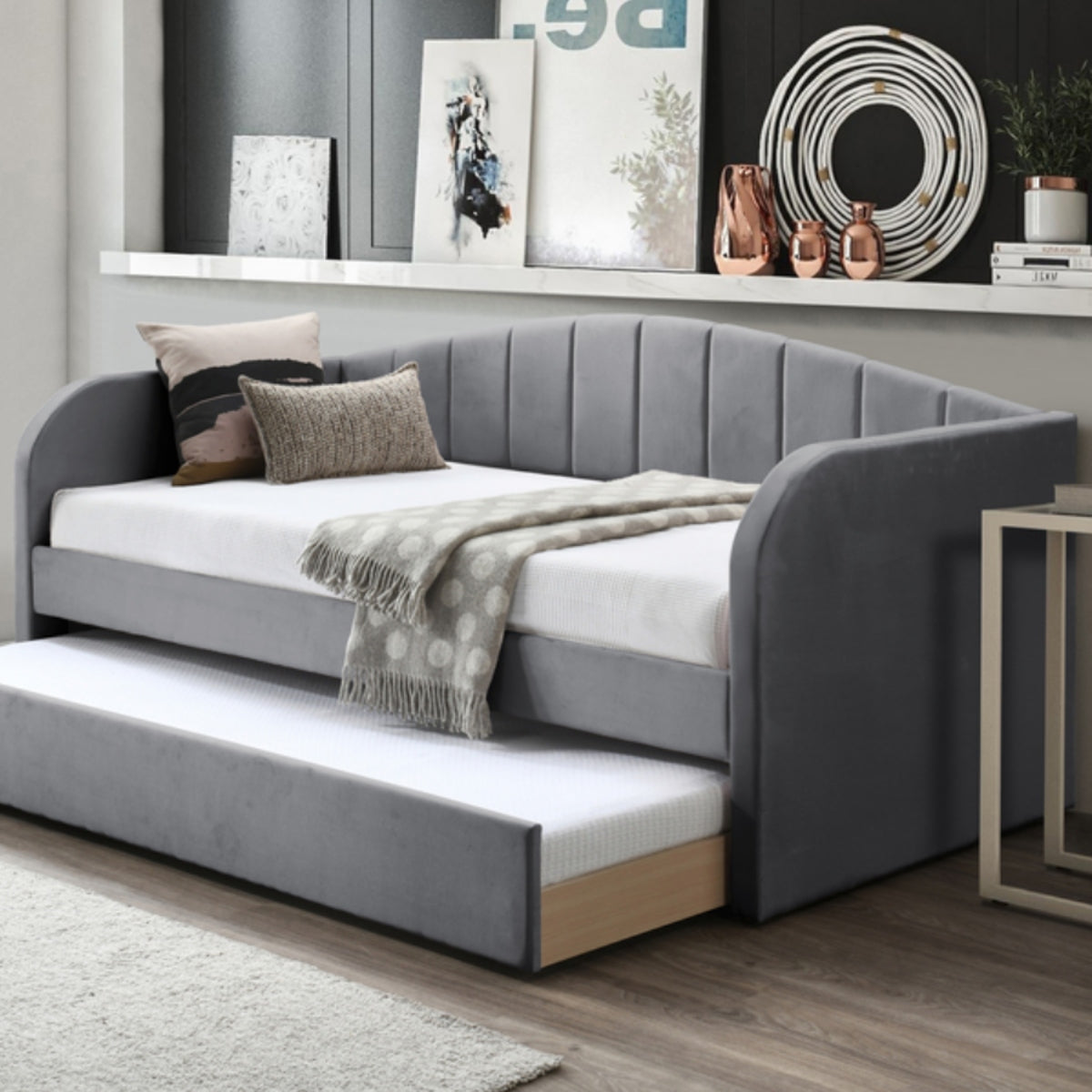 2026 Florence Guest Day Bed Frame in Grey