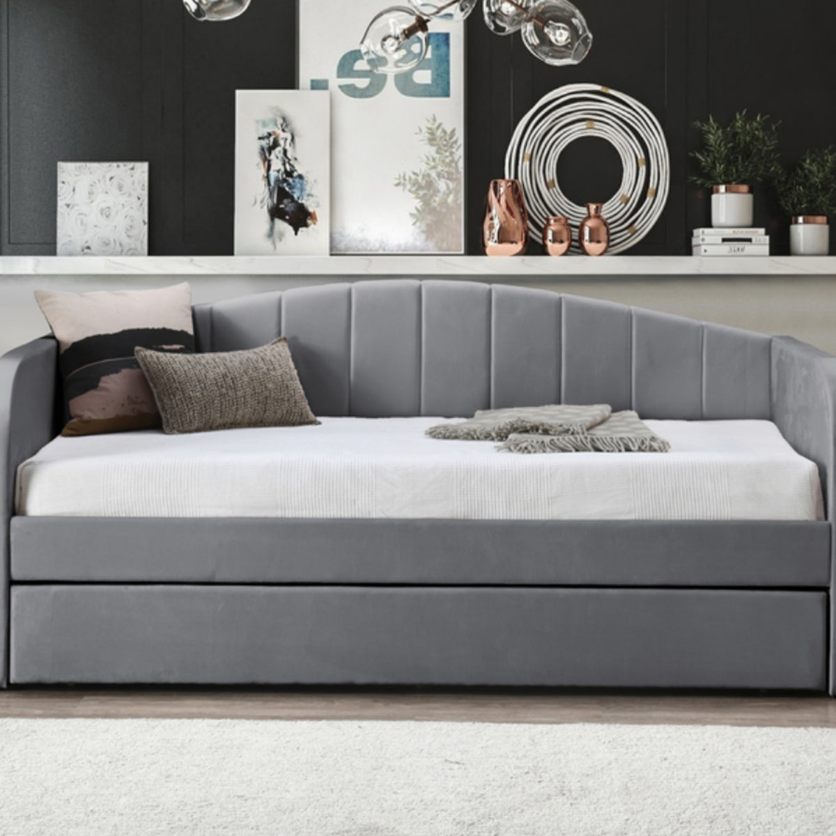 2026 Florence Guest Day Bed Frame in Grey