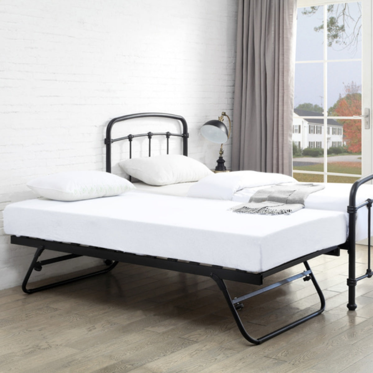 2026 Maple Metal Guest Bed Frame in  Sand Blast Black