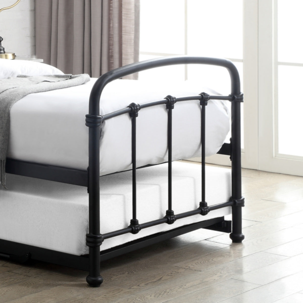 2026 Maple Metal Guest Bed Frame in  Sand Blast Black