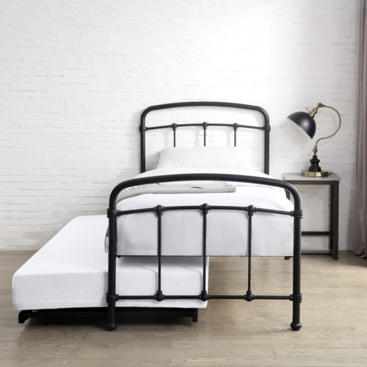 2026 Maple Metal Guest Bed Frame in  Sand Blast Black
