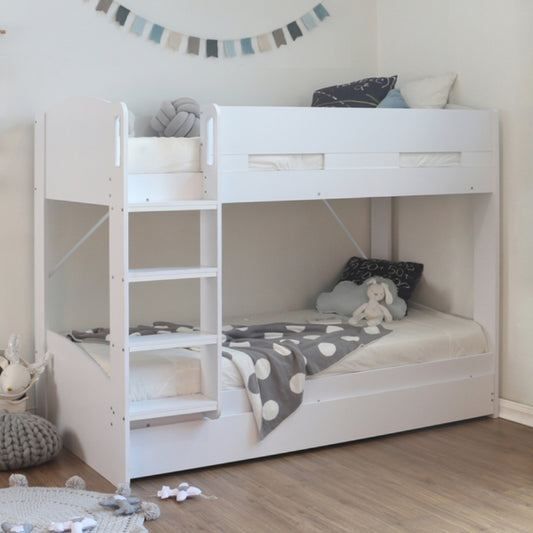 2026 Brighton Wooden Bunk Bed Frame in White