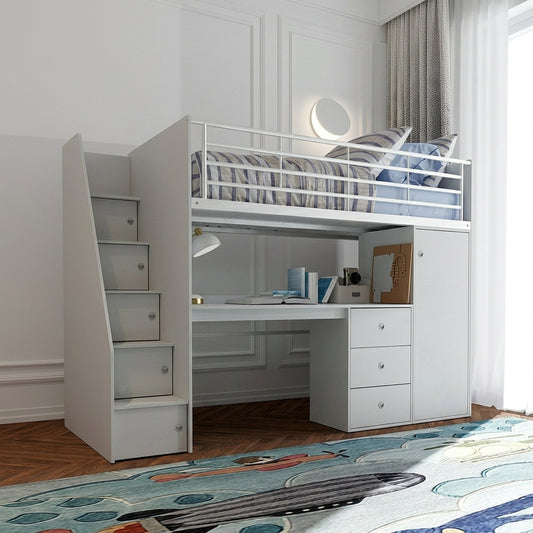 2026 Derry Wooden High Sleeper Bed Frame in Grey