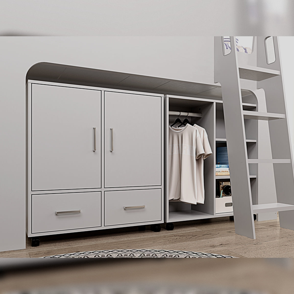 2026 Exeter Wooden Mid Sleeper Bed Frame in Grey