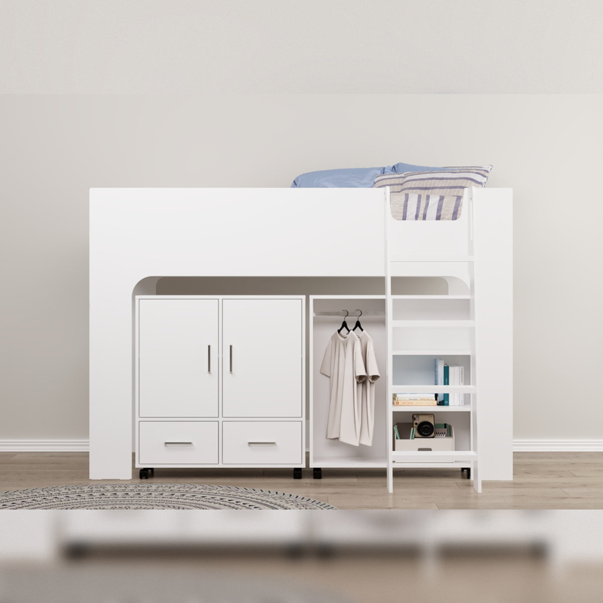 2026 Exeter Wooden Mid Sleeper Bed Frame in White