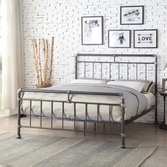 2026 Carlisle Metal Bed Frame in Black / Silver
