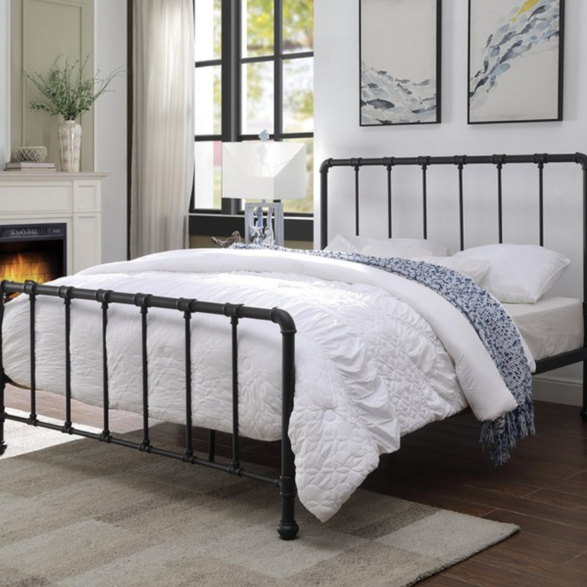 2026 Kingston Metal Bed Frame in Sand Blast Black