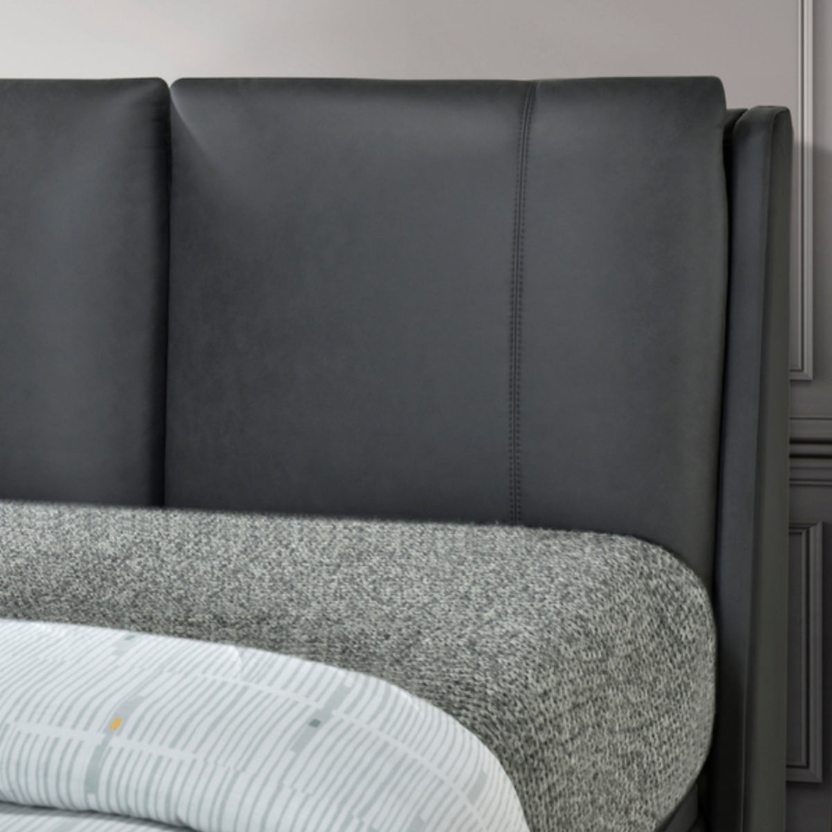 2026 Athena Fabric Ottoman Bed Frame in Grey